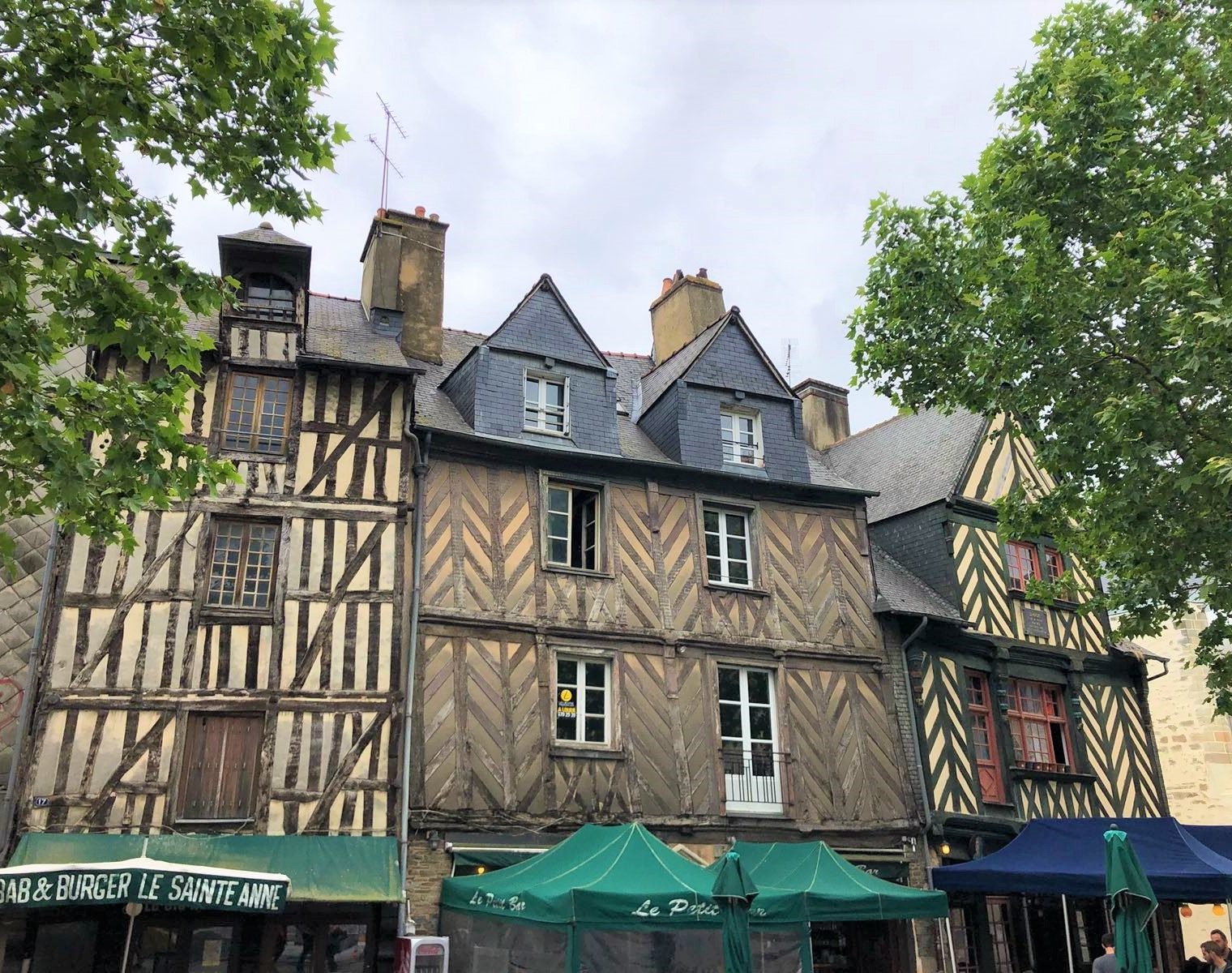 Rennes Francia casas de entramado de madera