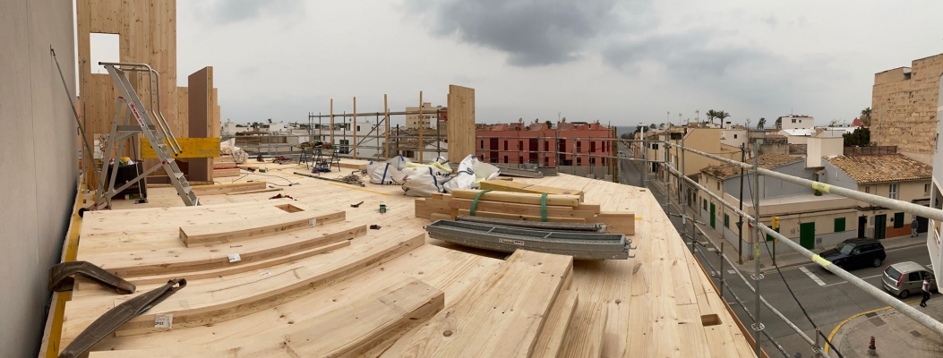 House Habitat construye el edificio plurifamiliar de madera más alto de Baleares y primer Passivhaus