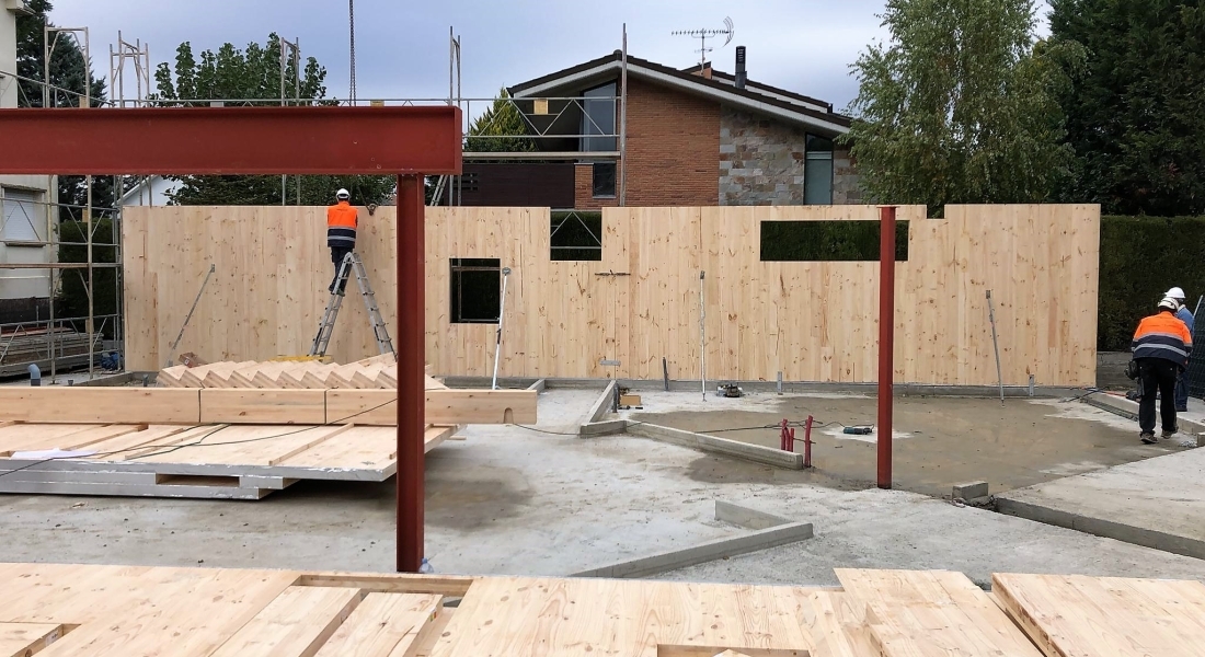 Cross Laminated Timber (CLT), suitable for all types of buildings